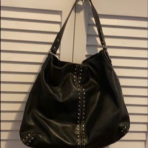 Leather studded Michael Kors Hobo bag
